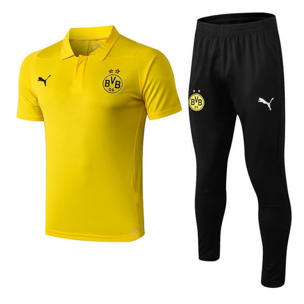 Polo Ensemble Complet Dortmund 2018-19 Jaune Noir